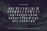 Darkmoon Blackletter Font, a Blackletter Font by Beck McCormick (Thumbnail 10 of 10)