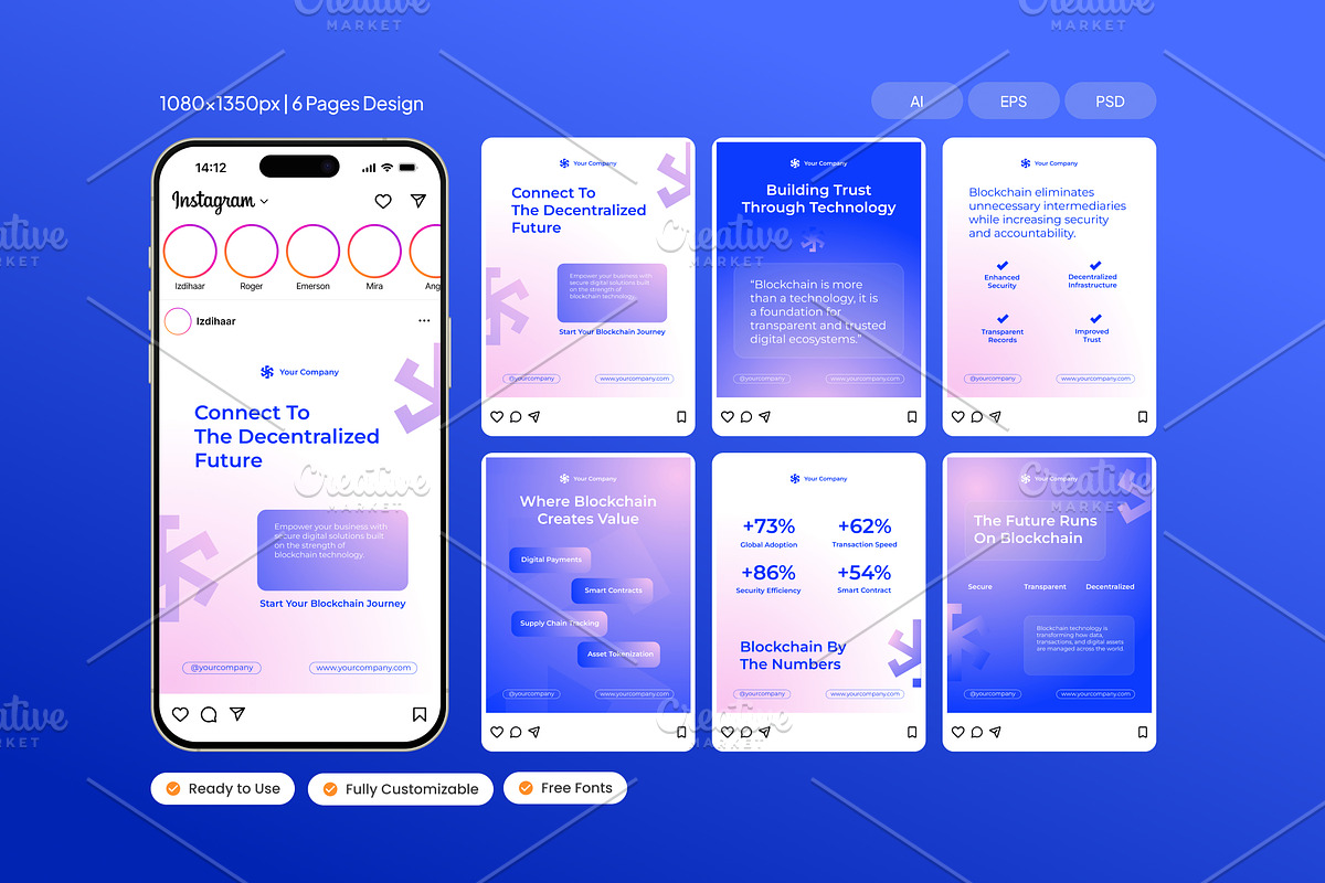 Future Blockchain Business, a Social Media Template by Izdihaar_Studio (Photo 1 of 4)