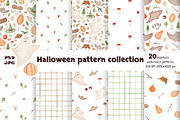 Watercolor Halloween patterns, a Pattern Graphic by Lagniappe Art (Thumbnail 1 of 11)