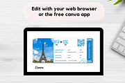 Editable Boarding Pass Template, a Card Template by YasdeyDesigns (Thumbnail 5 of 8)