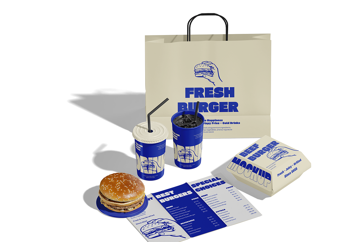 Restaurant Branding Mockup, a Packaging Mockup by Bartama Graphic (Photo 2 of 5)