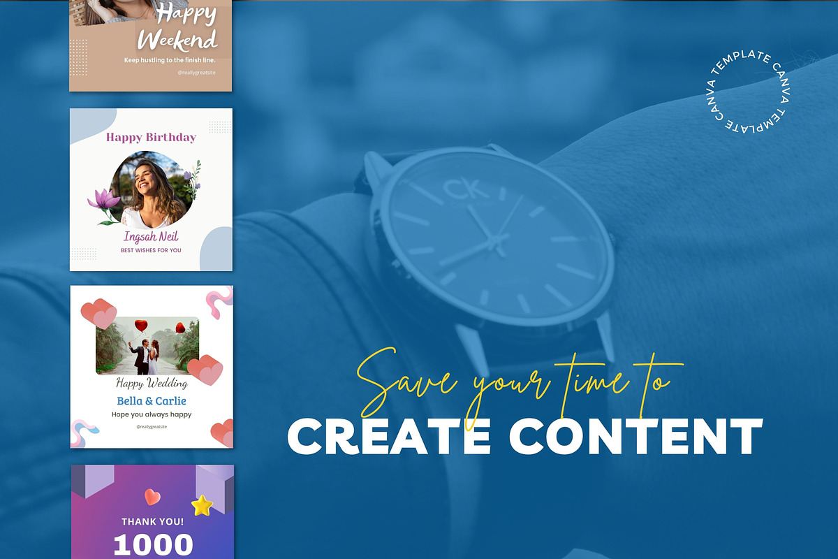 Greetings Content Instagram Posts, a Social Media Template by emcrea (Photo 4 of 9)