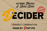 Decider, a Sans Serif Font by Ditatype (Thumbnail 1 of 12)