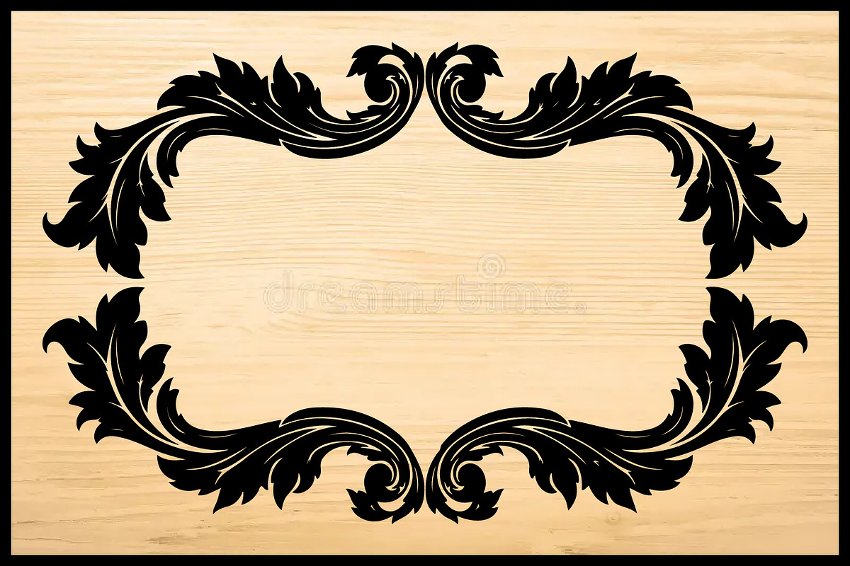 Ornate Vintage Black Frame Vector Se, an Illustration by BIPLOB EXPERT (Photo 2 of 4)