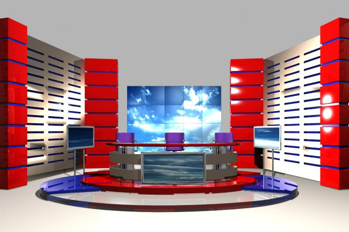 TV News Studio 004, a Furniture 3D Model by akerStudio (Photo 1 of 5)