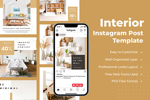 Interior Instagram Post Template