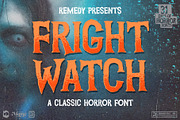 Fright Watch - Classic Horror Font, a Serif Font by Remedy667 (Thumbnail 1 of 5)