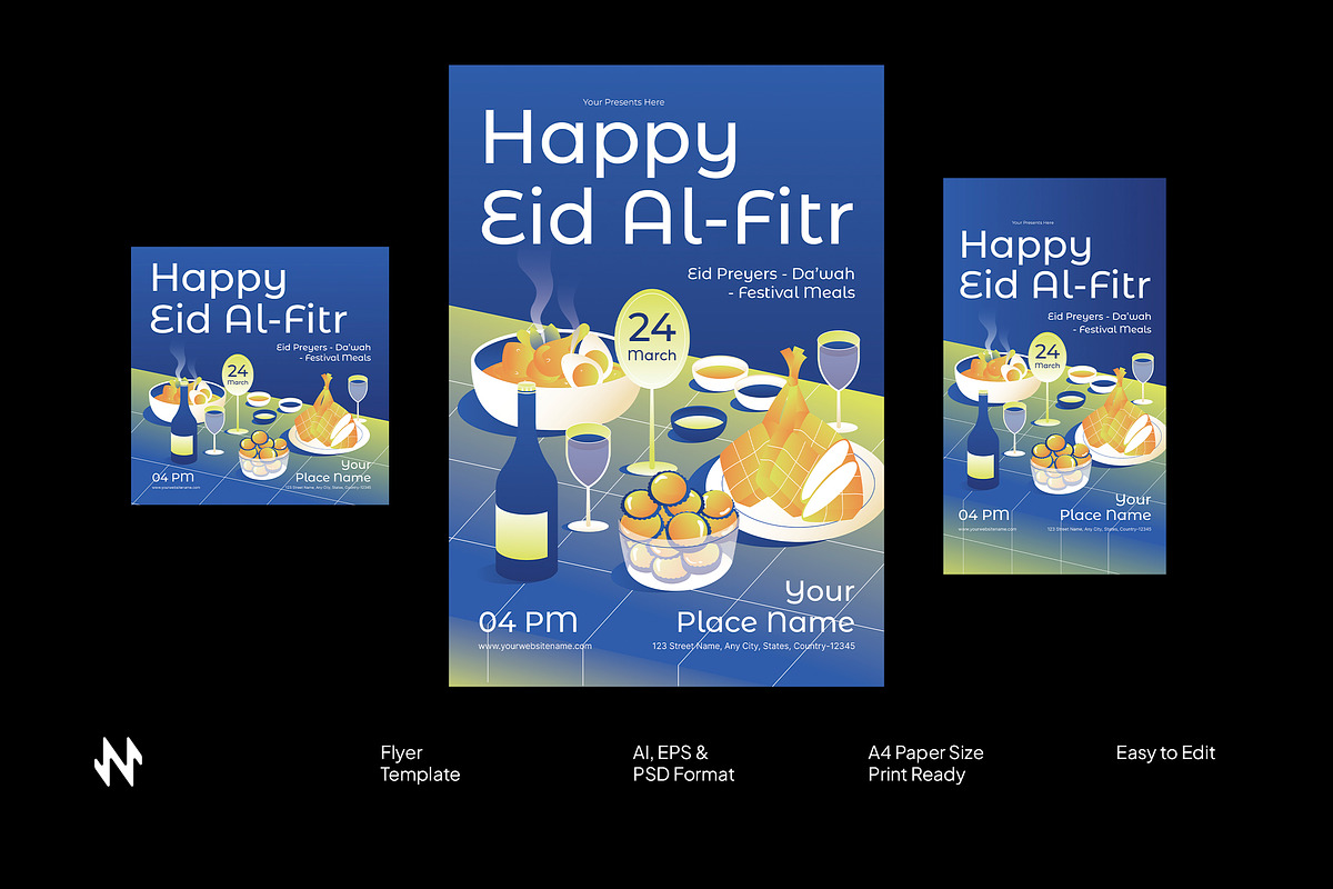 Eid Al Fitr Flyer, a Flyer Template by Neermana (Photo 1 of 4)