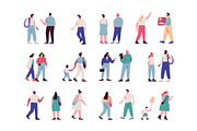 Vector Crowd People bundle, a Person Illustration by Vector_Art (Thumbnail 2 of 11)