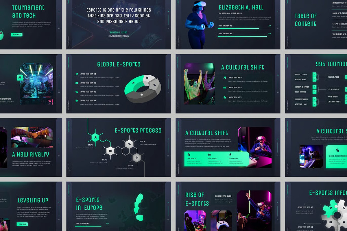 Esports Game Google Slides, PPoint, a Presentation Template by Fit-tee (Photo 2 of 2)