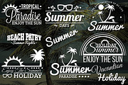 8 Summer Retro Labels, a Branding & Logo Template by Arys Design (Thumbnail 1 of 3)