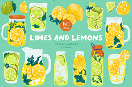 Limes and Lemons Illustrations
