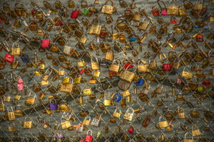 Padlocks stock photo