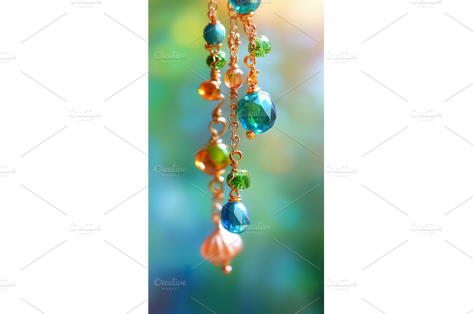 Vibrant beaded jewelry with colorful, a Beauty & Fashion Photo by Lermont51