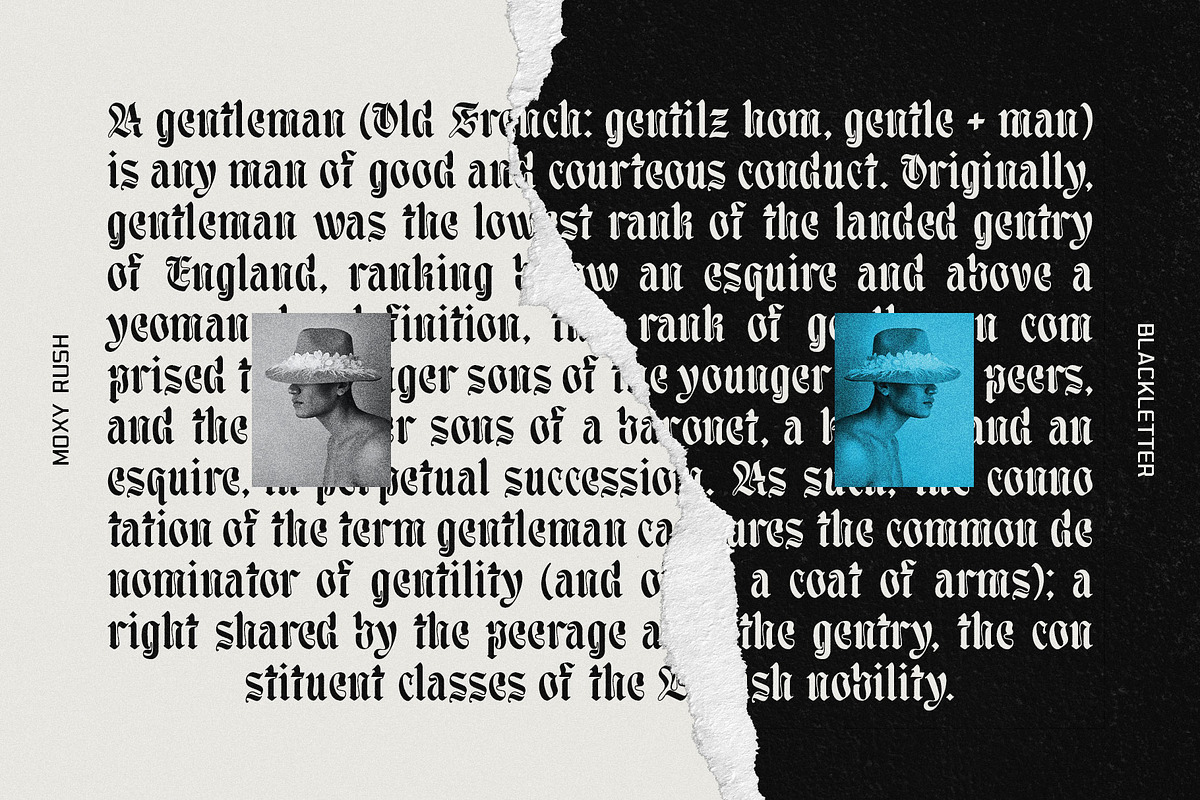 Moxy Rush Blackletter Typeface, a Blackletter Font by alit design (Photo 19 of 20)