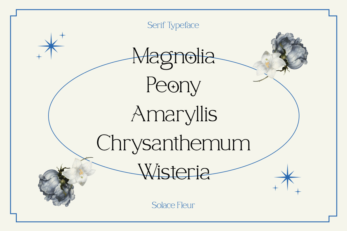 Solace Fleur – Elegant Serif Font, a Serif Font by Vadovastd (Photo 3 of 6)