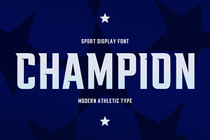 New Champion Font, a Sans Serif Font by artyway
