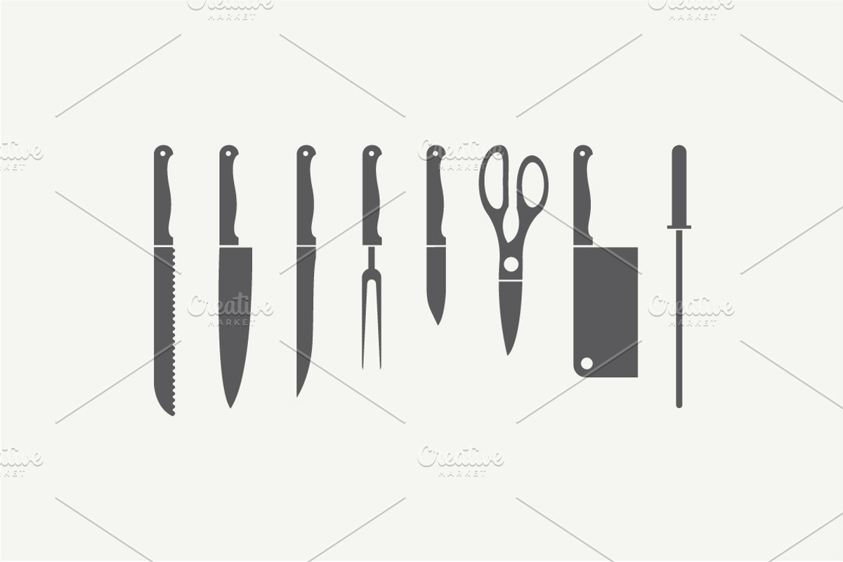 Vector knife set preview 2