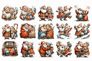 Christmas couple clipart, an Illustration by Libby Wishes (Thumbnail 2 of 6)