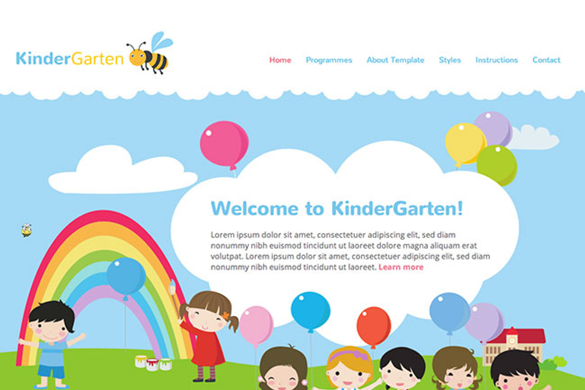 Hot Kindergarten, a Websites & App Template by hot-themes (Photo 2 of 5)