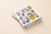 Boba doodle illustration, a Food Illustration by yellowline (Thumbnail 2 of 5)