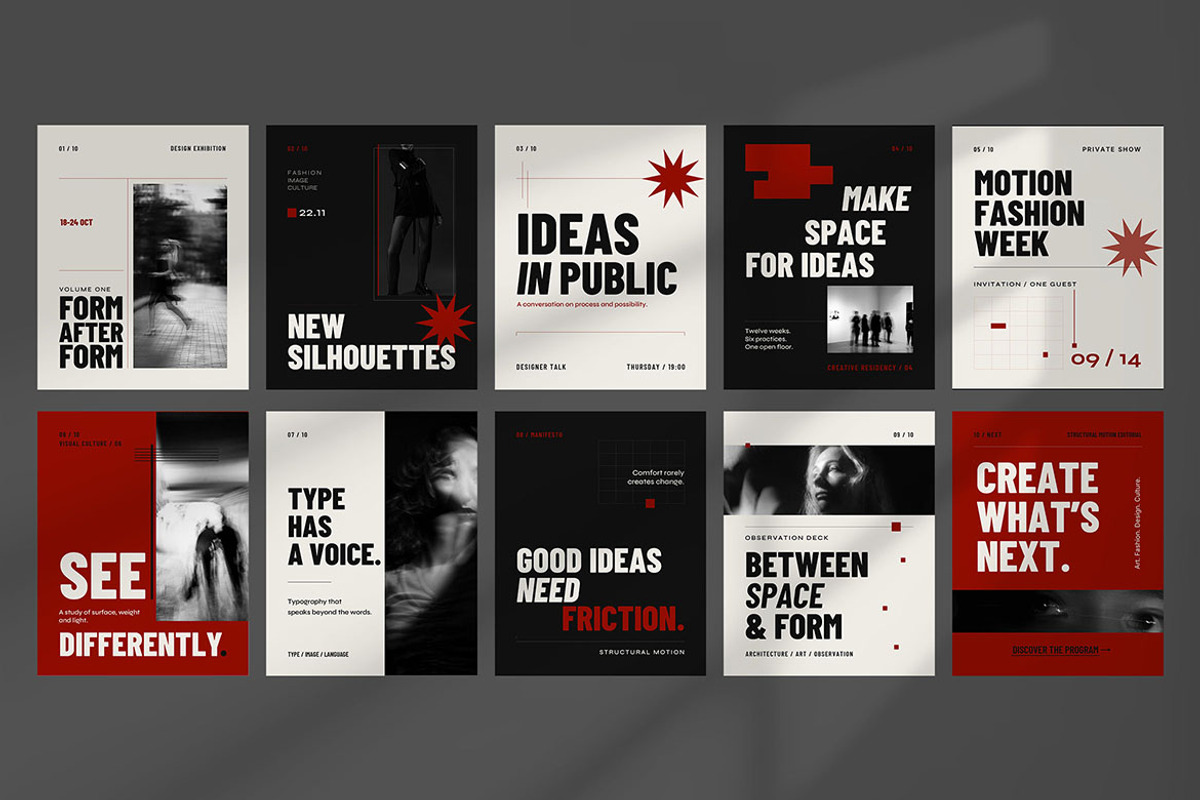 STRUCTURAL MOTION EDITORIAL, a Social Media Template by Pitchlook.Studio (Photo 2 of 3)