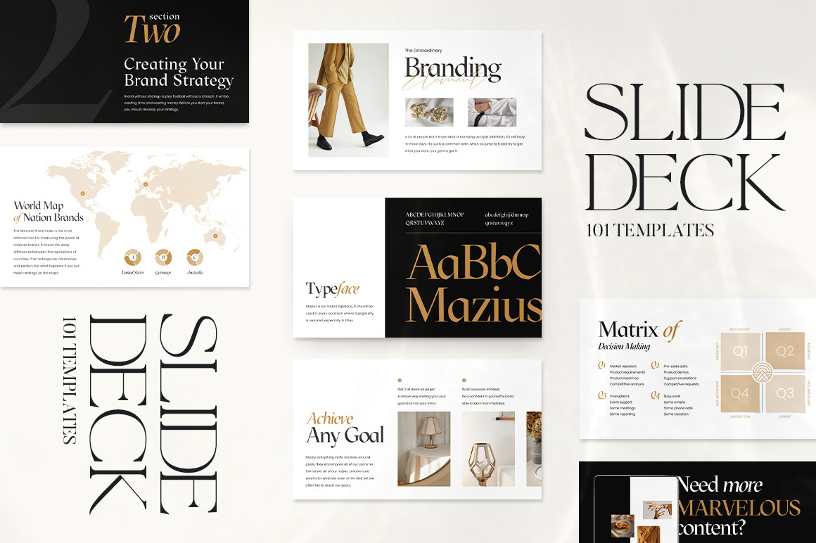 Slide Deck for Coach Brand CANVA, a Presentation Template by Eviory