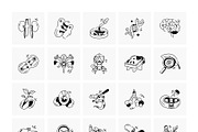Biology Doodles Icons Set, an Outline Icon by Prosymbols (Thumbnail 5 of 6)