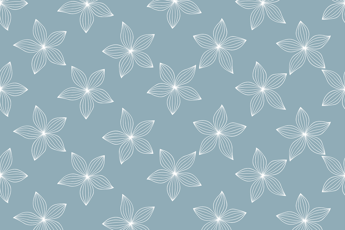 Seamless floral blue pattern., a Pattern Graphic by Shop seamless patterns (Photo 7 of 7)