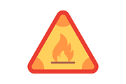 Fire Sign Flat Icon, a Duotone Icon by Pexelpy (Thumbnail 2 of 2)