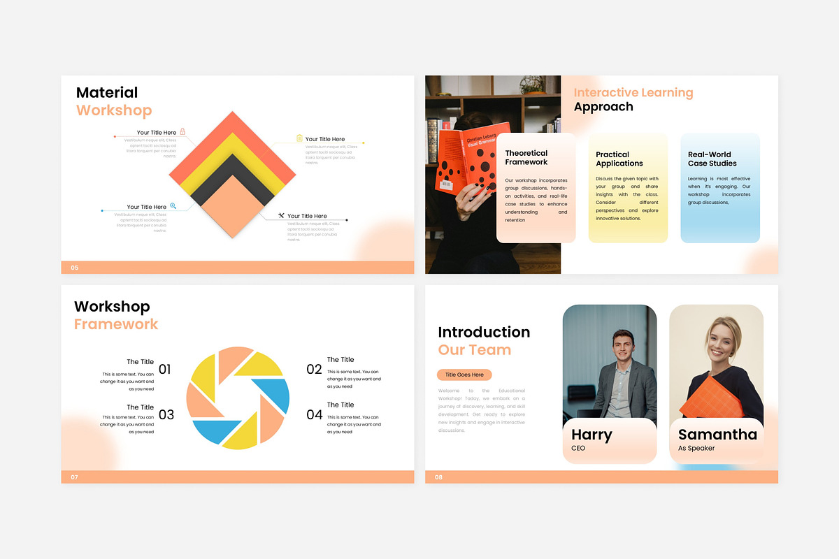 Modern Educational Workshop Template, a Presentation Template by Eklip Studio (Photo 4 of 6)