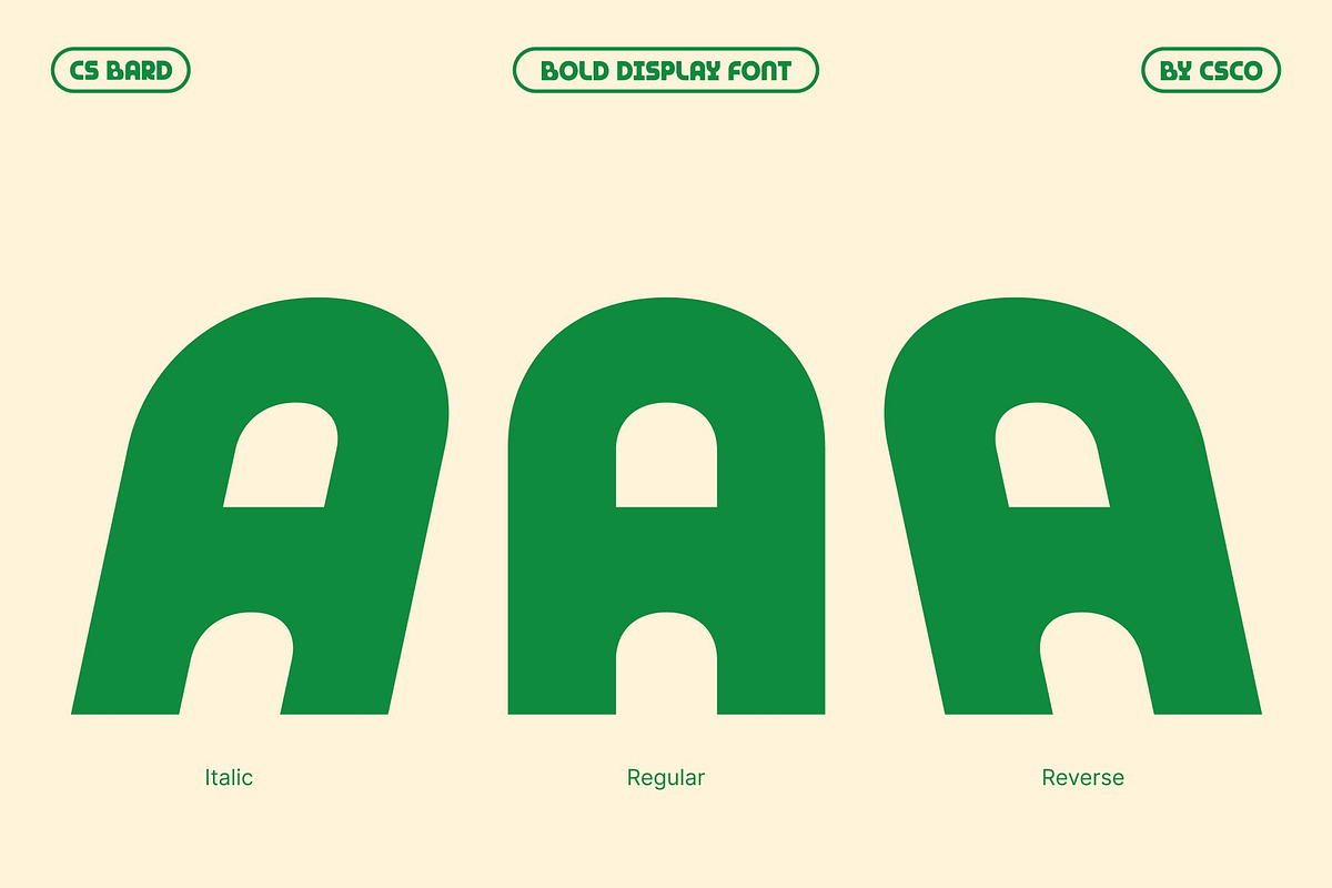 CS Bard – Bold Display Font, a Sans Serif Font by Craft Supply Co. (Photo 2 of 8)