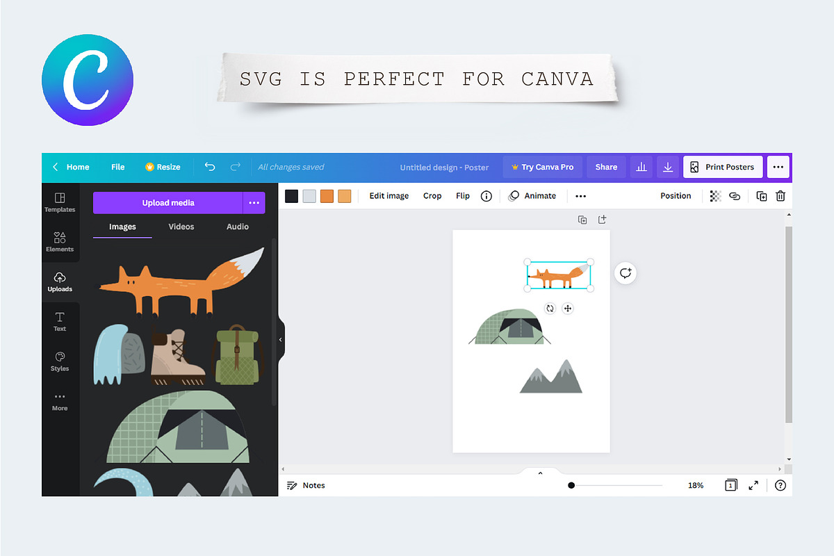 Great Outdoors Map Creator, an Animal Illustration by katieromanoff_art (Photo 12 of 13)