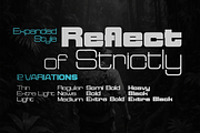 Reflect of Strictly Expanded, a Sans Serif Font by groens (Thumbnail 1 of 5)