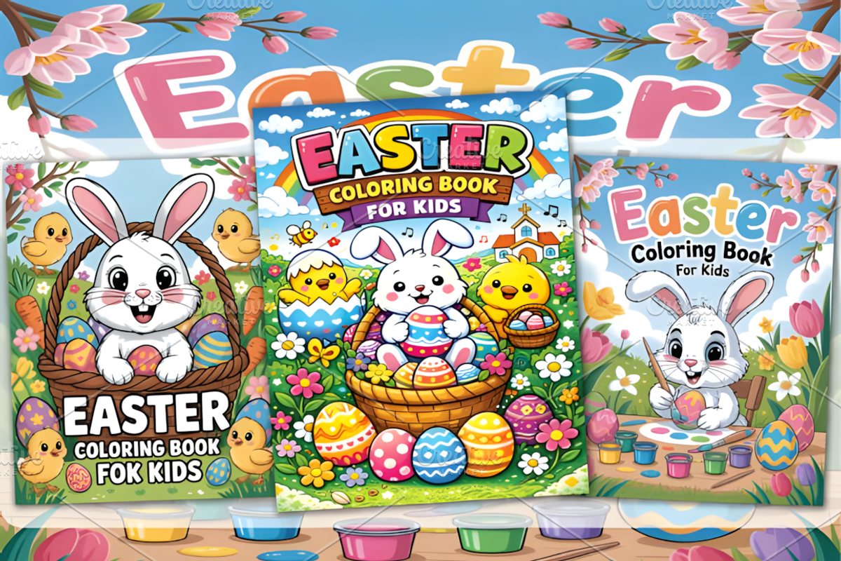 EASTER COLORING BOOK for KIDS, a Seasonal Illustration by Ink Gallery (Photo 2 of 5)