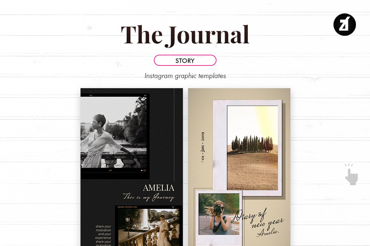 Journal social media templates, a Social Media Template by Chanut is industries (Photo 6 of 8)