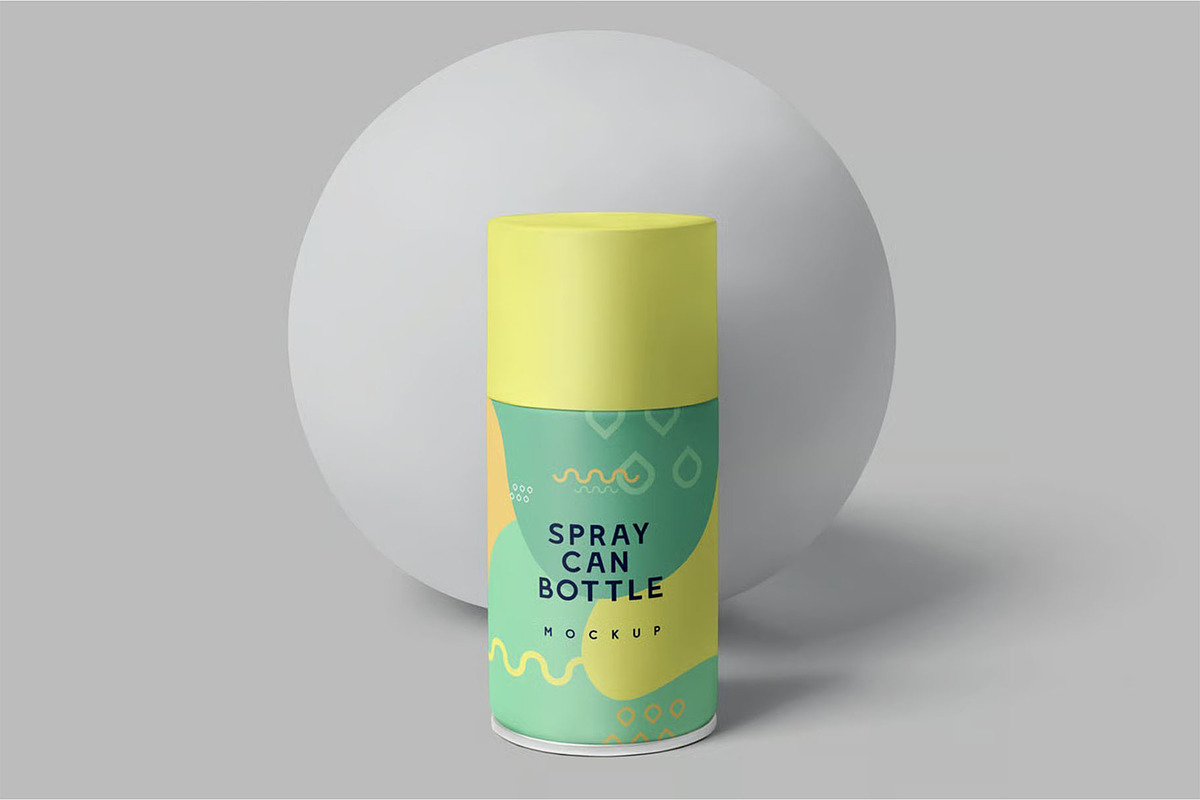 Spray Can Mockups, a Product Mockup by megostudi0 (Photo 3 of 7)