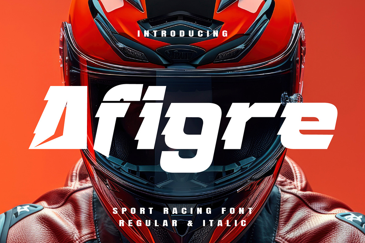 Afigre Racing Font, a Sans Serif Font by Randi Irvan | Rvandtype (Photo 1 of 11)