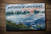 Hand Painted Watercolor Landscapes 1, a Texture Graphic by Design Panoply (Thumbnail 1 of 9)