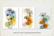 Minimal Abstract Floral Line Art, a Poster Template by Pixeness Studio (Thumbnail 2 of 2)
