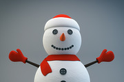 Cartoon Snowman, a Characters & Person 3D Model by XYZ Space (Thumbnail 1 of 7)