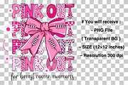 Football Pink Out, Breast Cancer PNG, a Graphic by Clipart Bloom (Thumbnail 2 of 2)
