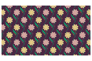 Floral Vine Arrangement, a Pattern Graphic by Creative Backgrounds