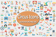 Circus Icon Collection, an Icon by Vector Portal (Thumbnail 1 of 4)
