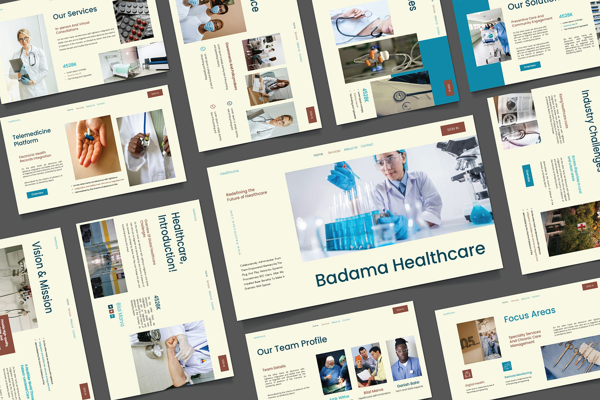 Healthcare Keynote Template, a Presentation Template by Caprio Studio (Photo 1 of 6)