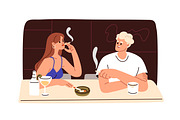 People smoking cigarettes set, a Person Illustration by Good Studio (Thumbnail 3 of 8)