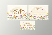 Floral Wedding Invitation Suite, a Card Template by Neermana (Thumbnail 3 of 4)