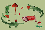 Animals Bundle Watercolor, an Animal Illustration by watercolor kamill (Thumbnail 10 of 13)