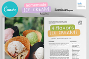 Ice Cream Recipes Cookbook Template, a Magazine Template by DeLaGranSiete (Thumbnail 5 of 9)