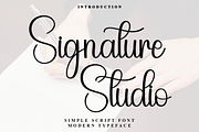 Signature Studio, a Handwritten Font by InermediaSTUDIO (Thumbnail 1 of 8)